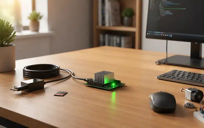 Jetson Nano کیت توسعه NVIDIA هوش مصنوعی امبدد راه‌اندازی Jetson Nano فلش کردن کارت microSD NVIDIA Jetson Developer Kit بوت اولیه Jetson Nano تنظیمات Headless Jetson Nano منبع تغذیه Jetson Nano آموزش نصب Jetson Nano